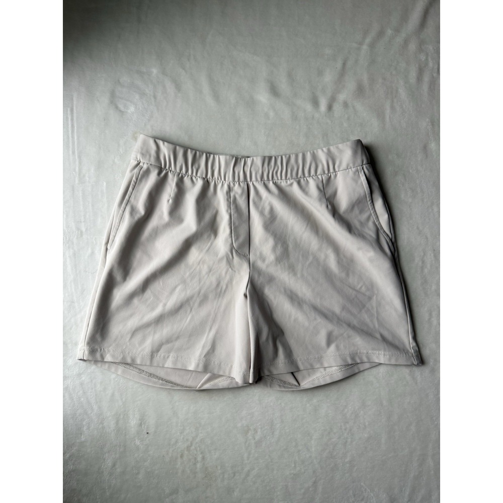 Nike Dri-FIT Womens Golf Shorts beige Standard Fit Size Medium Athletic